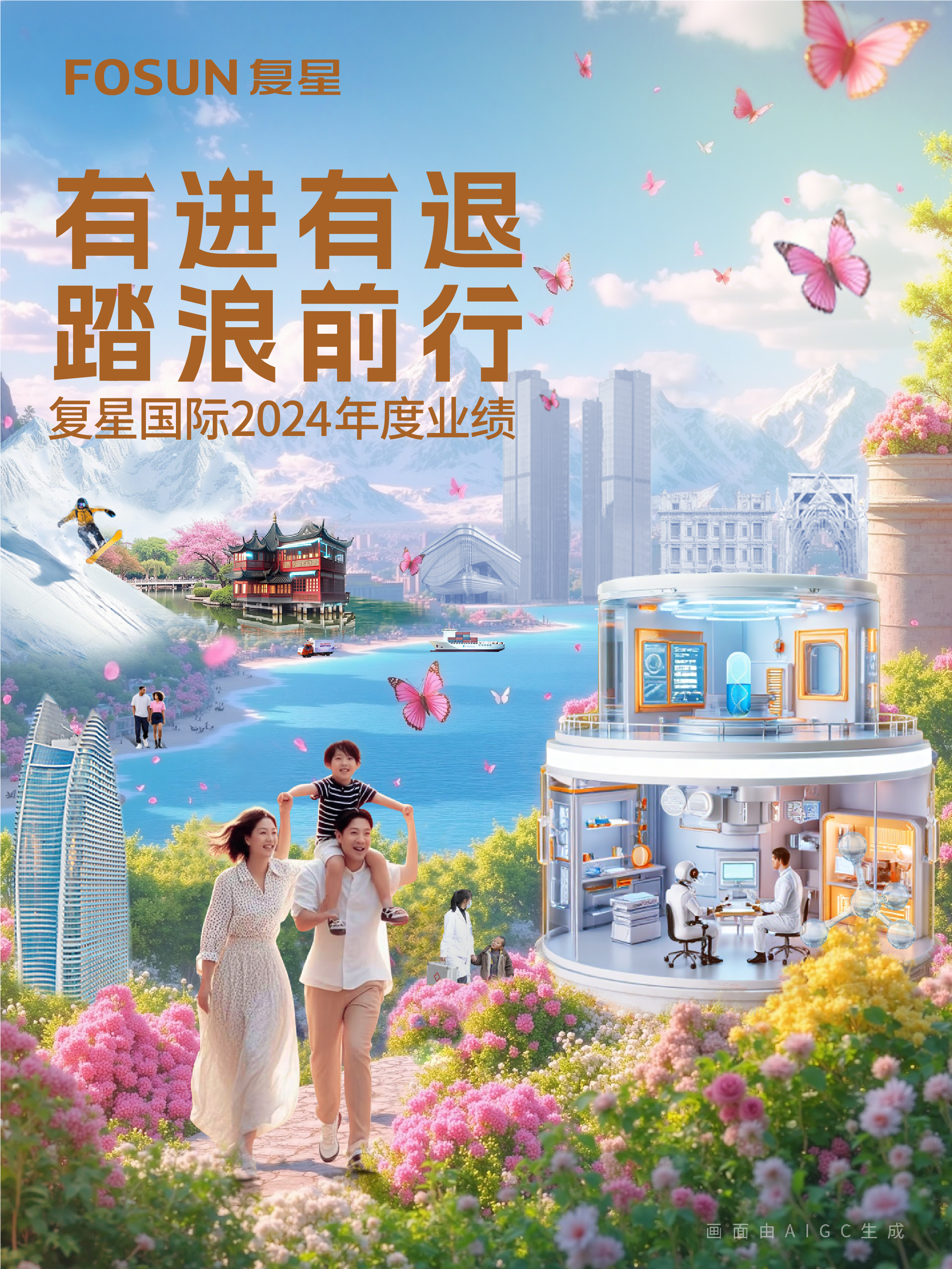 复星国际颁布2024年业绩：总收入人民币1921.4亿元，产业运投机润人民币49亿元，整体经营面稳重